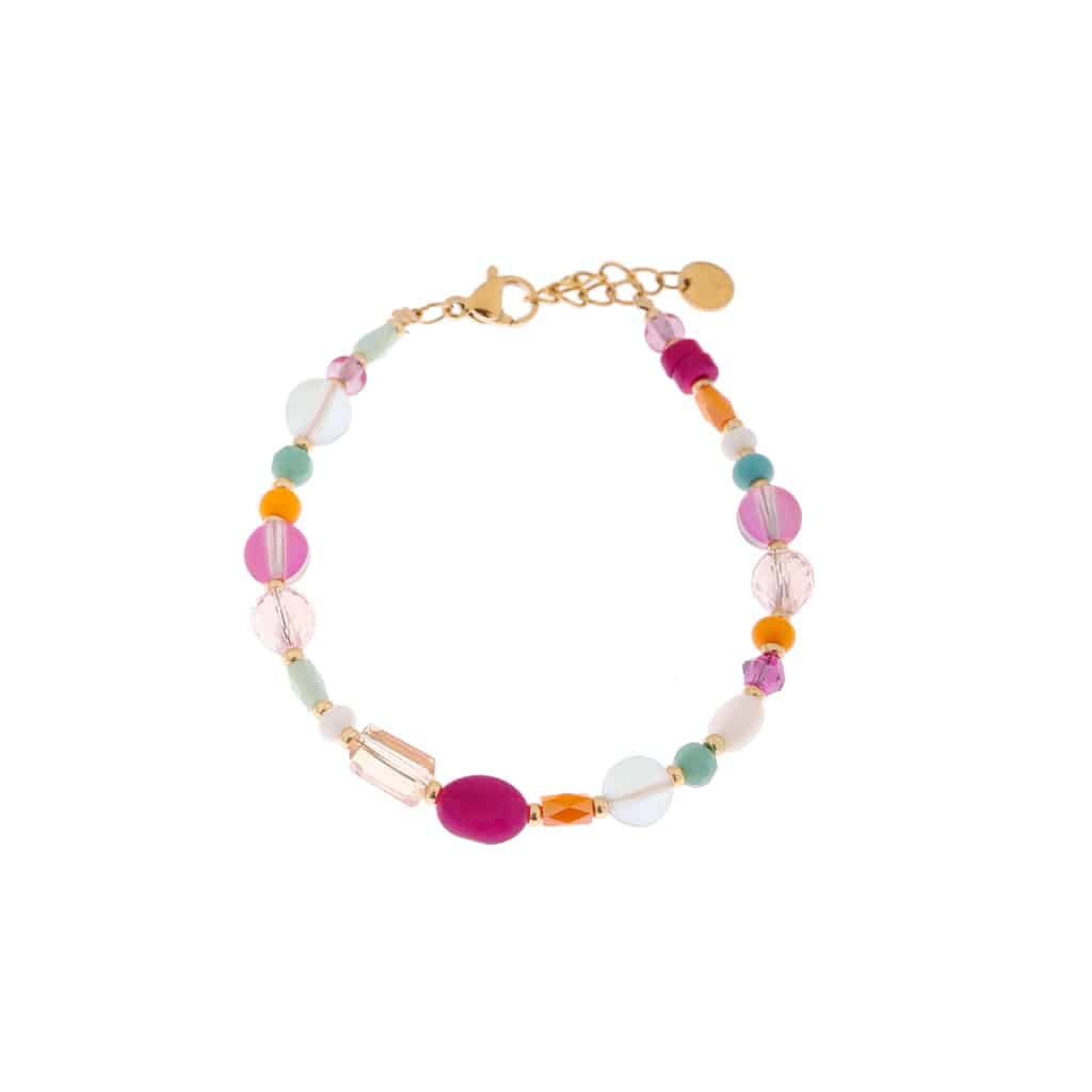 Tropical blossom bracelet gold