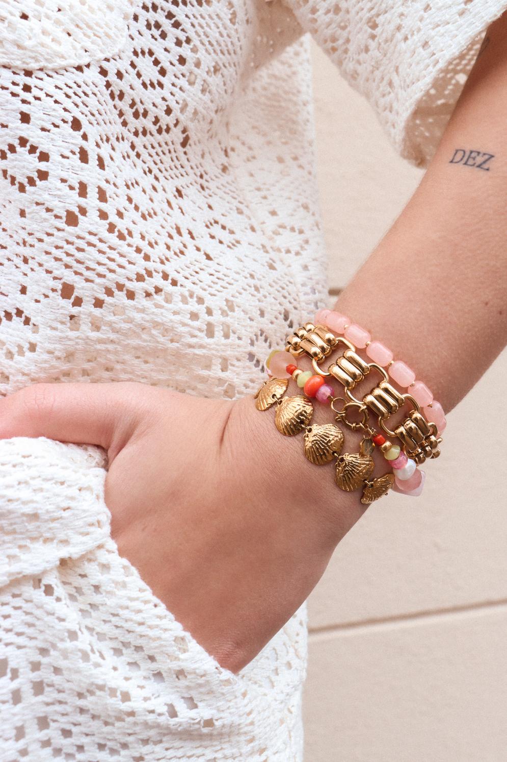 Tropical rush bracelet gold