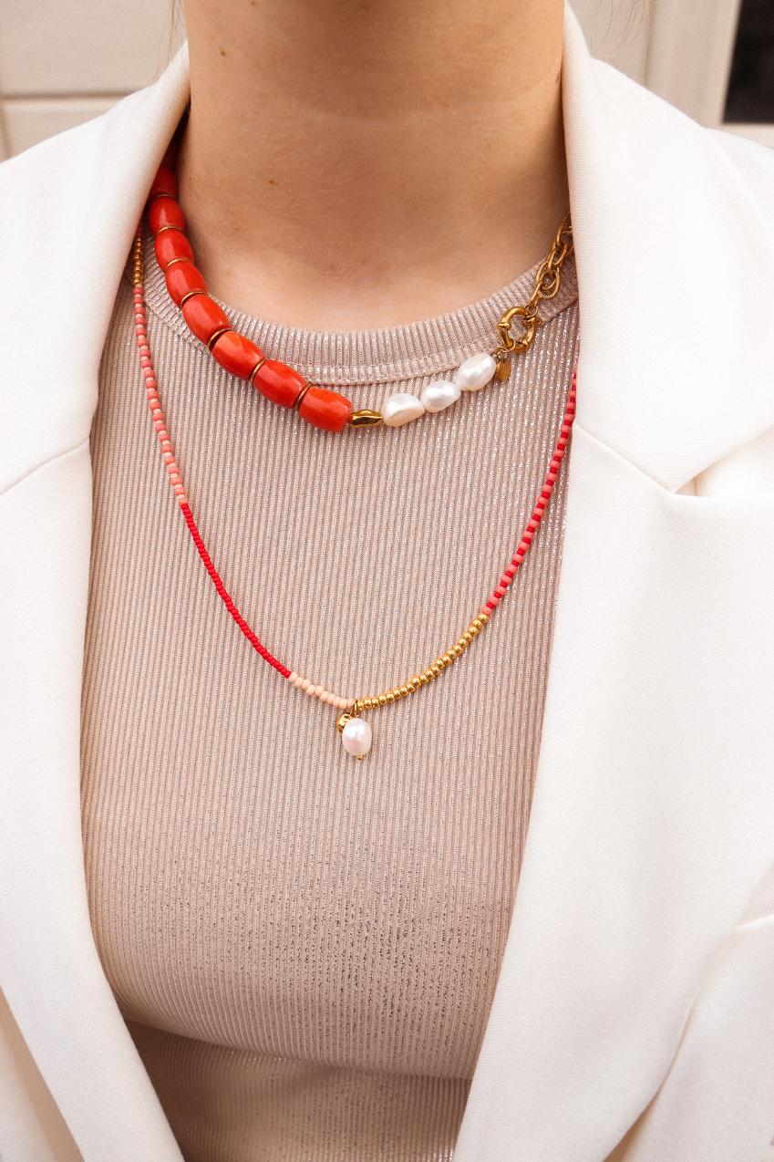 Tropical treasure necklace gold