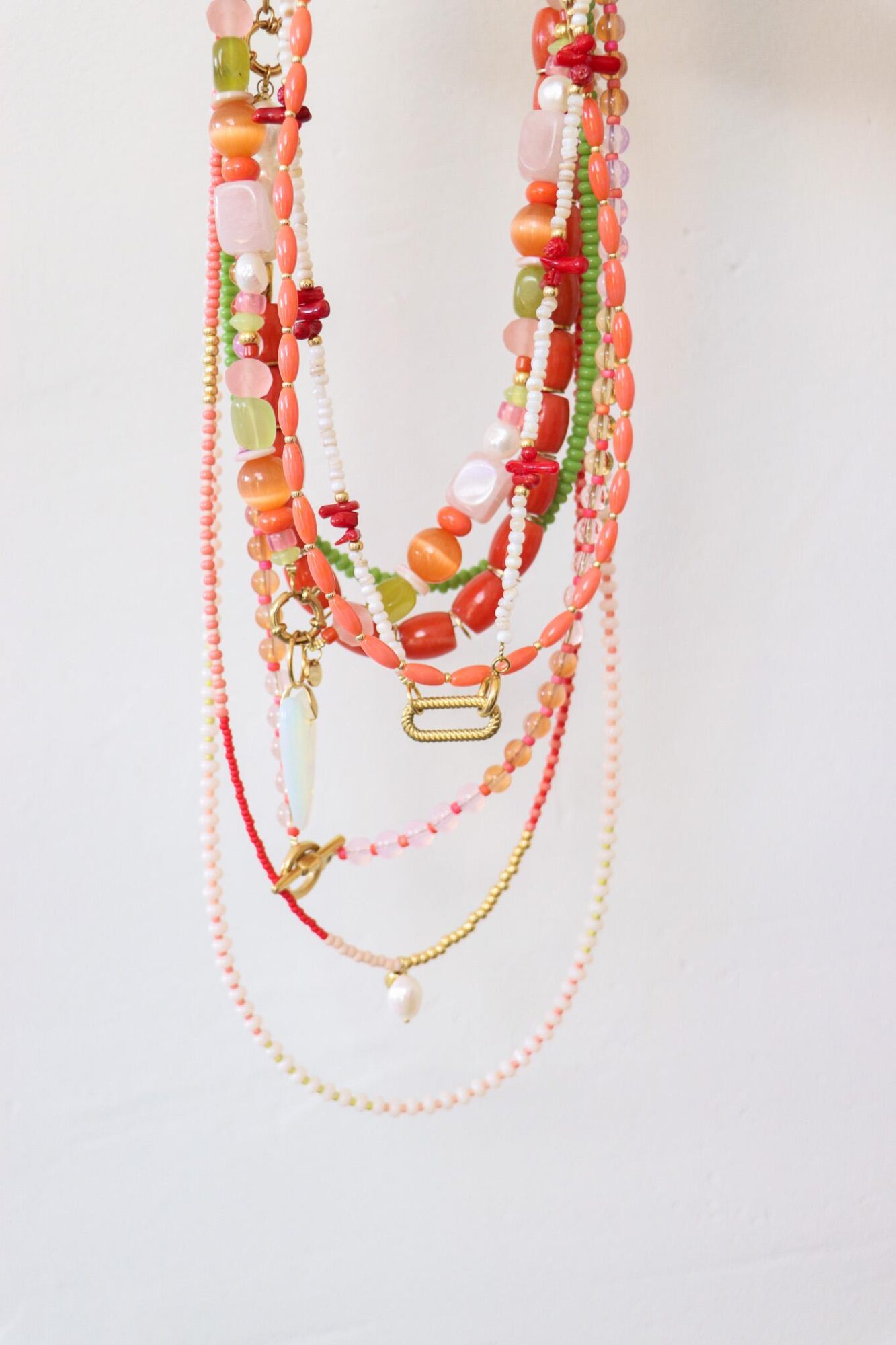 Tropical treasure necklace gold