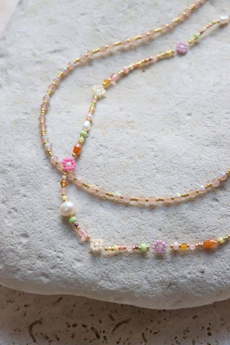 Tutti frutti necklace gold