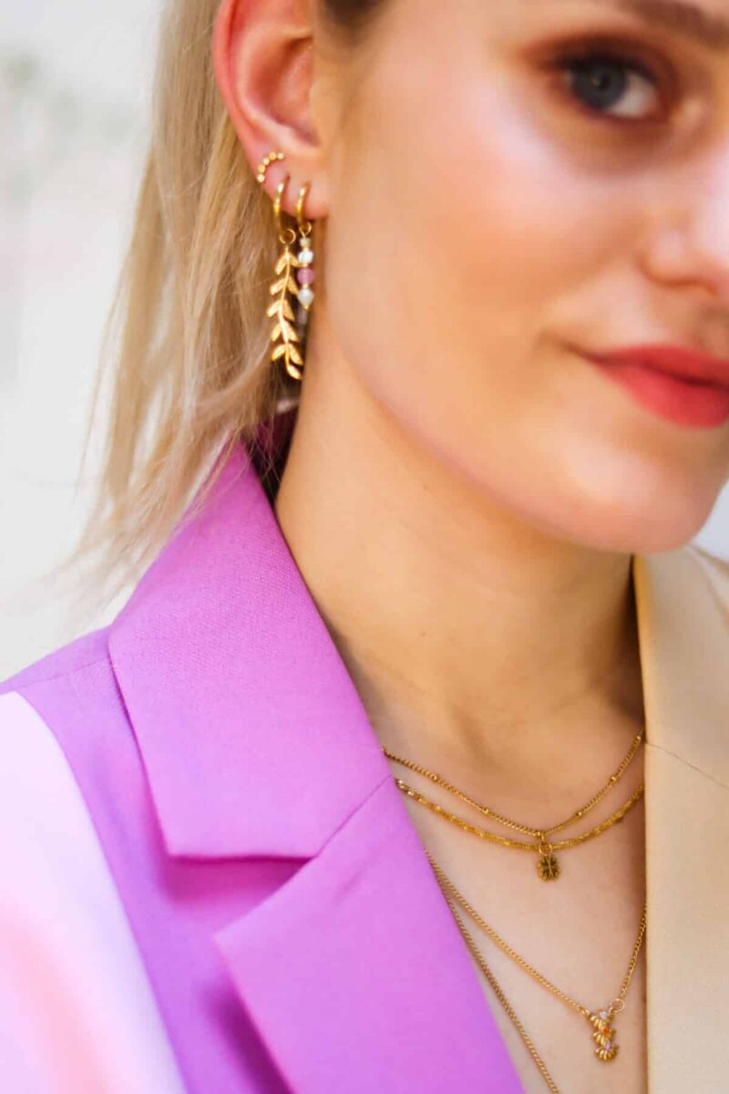 Twiggy hoop gold