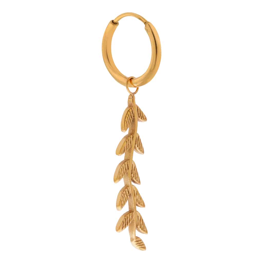 Twiggy hoop gold