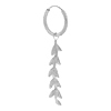 singlepair Twiggy hoop silver