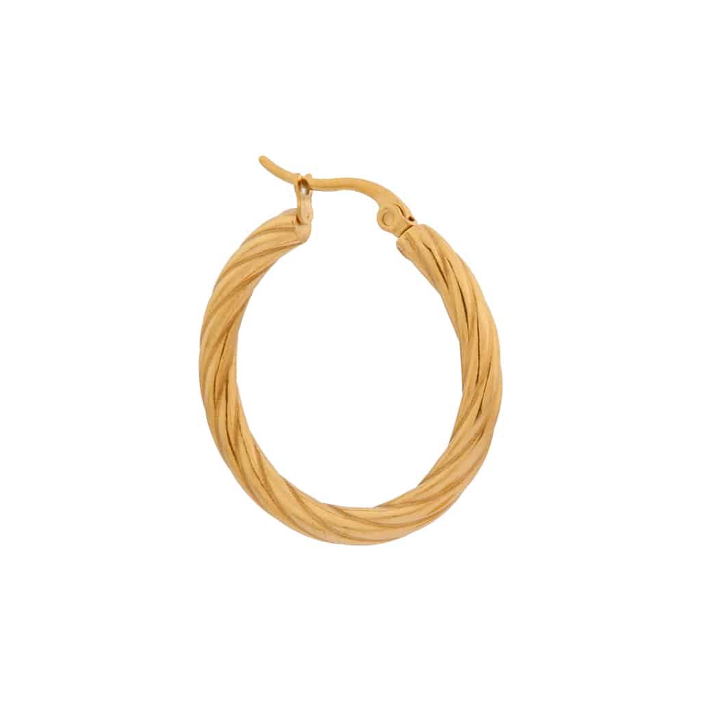 Twirl hoop gold