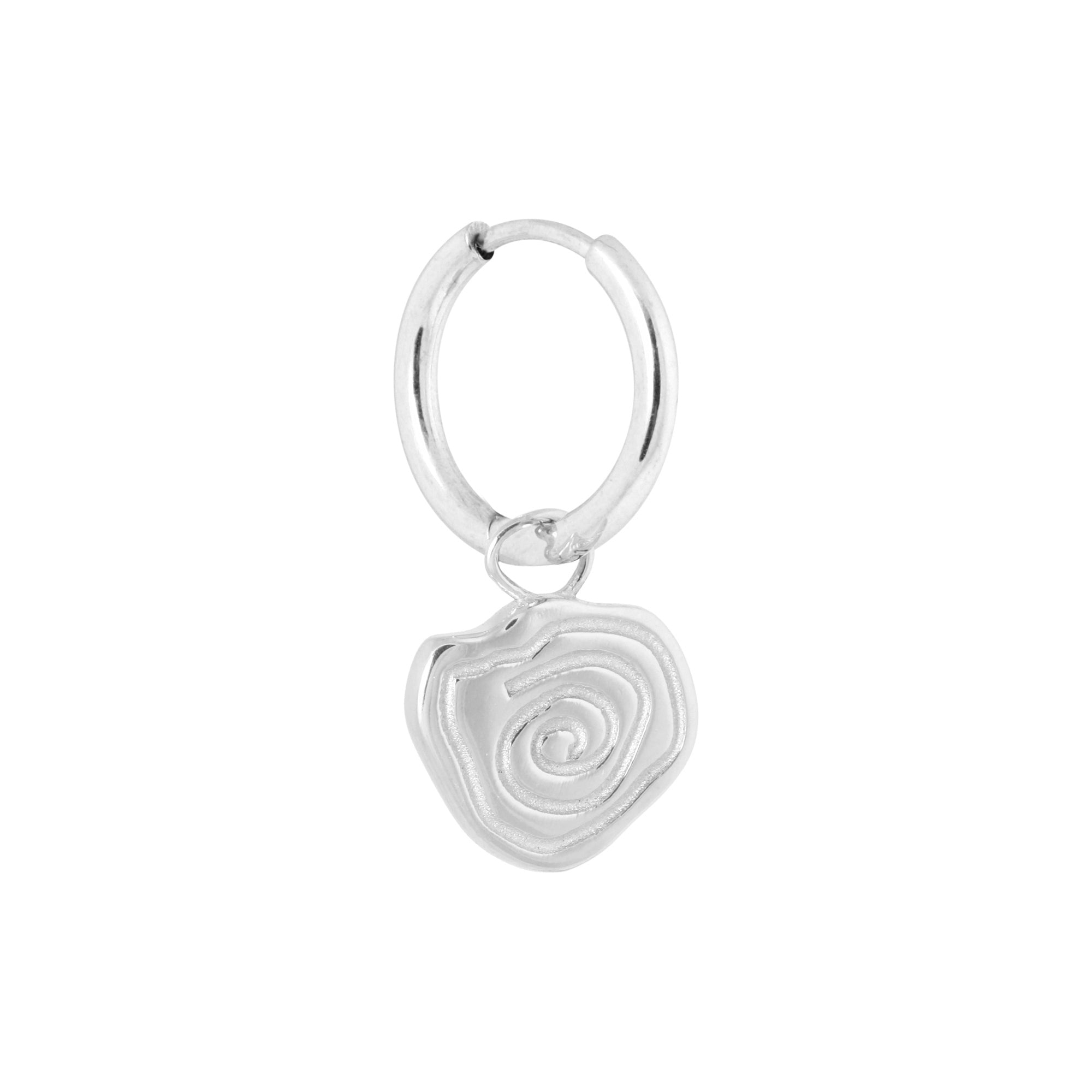 Twirl hoop silver