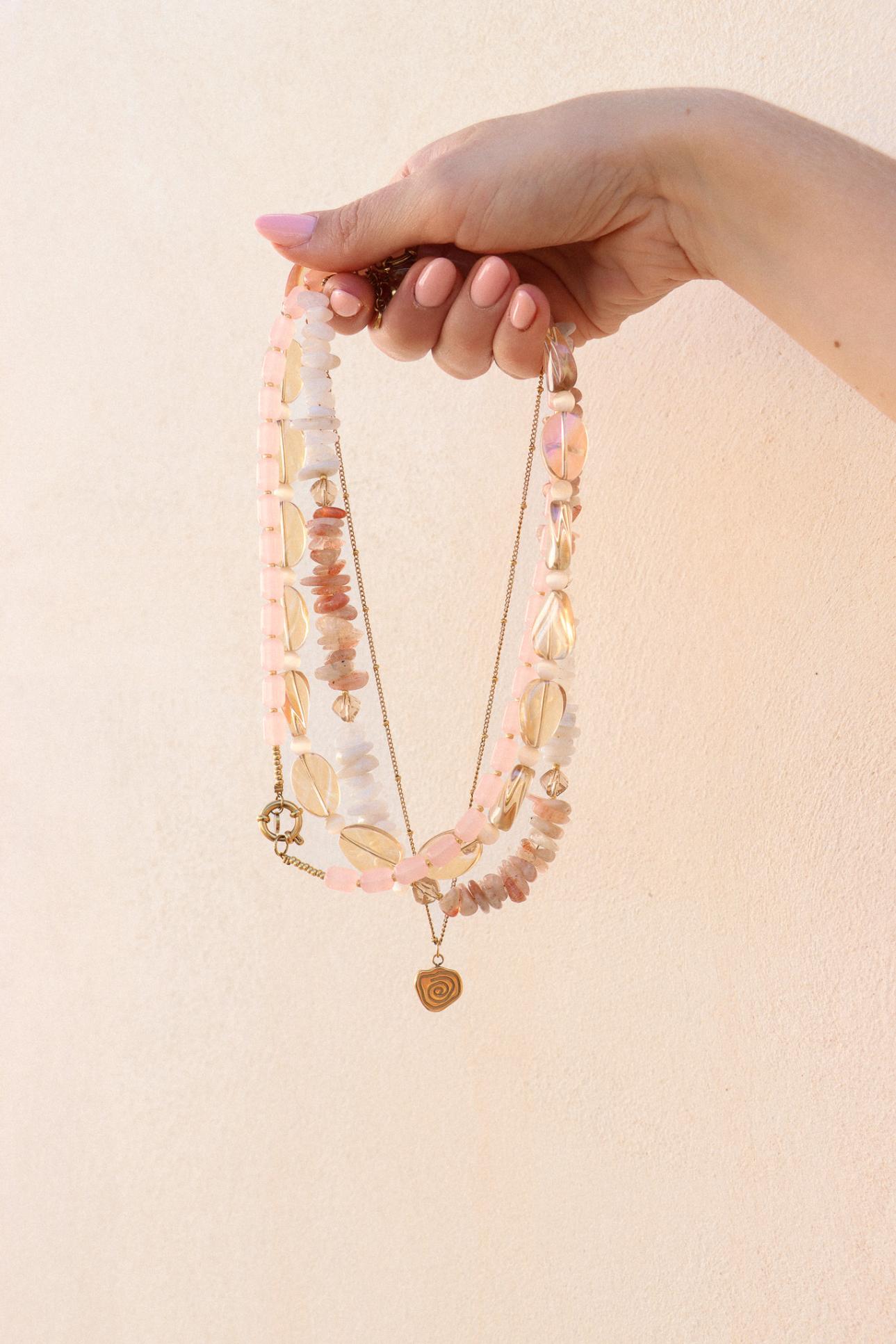 Twirl necklace gold