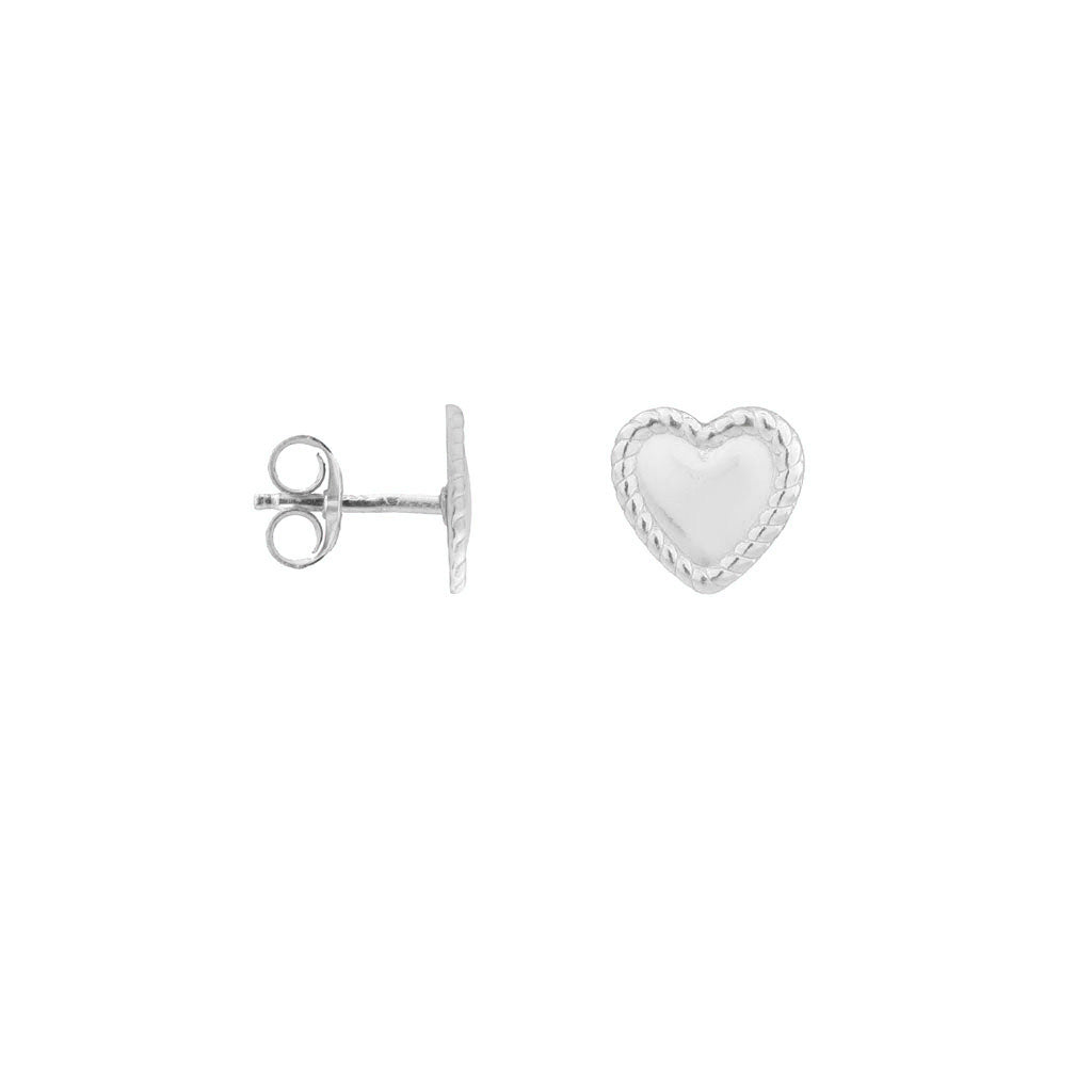 Twisted heart silver