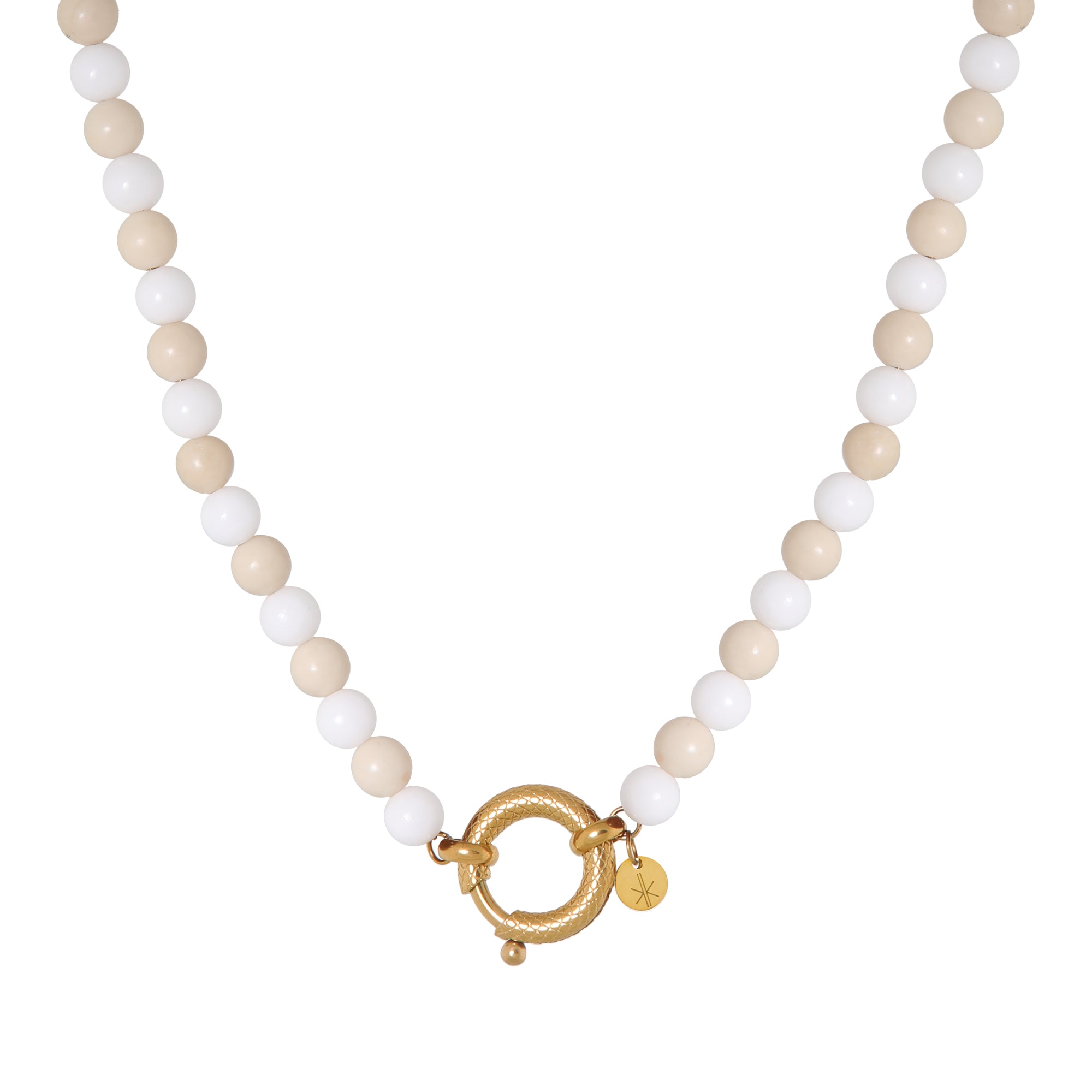 Vanilla snake necklace gold