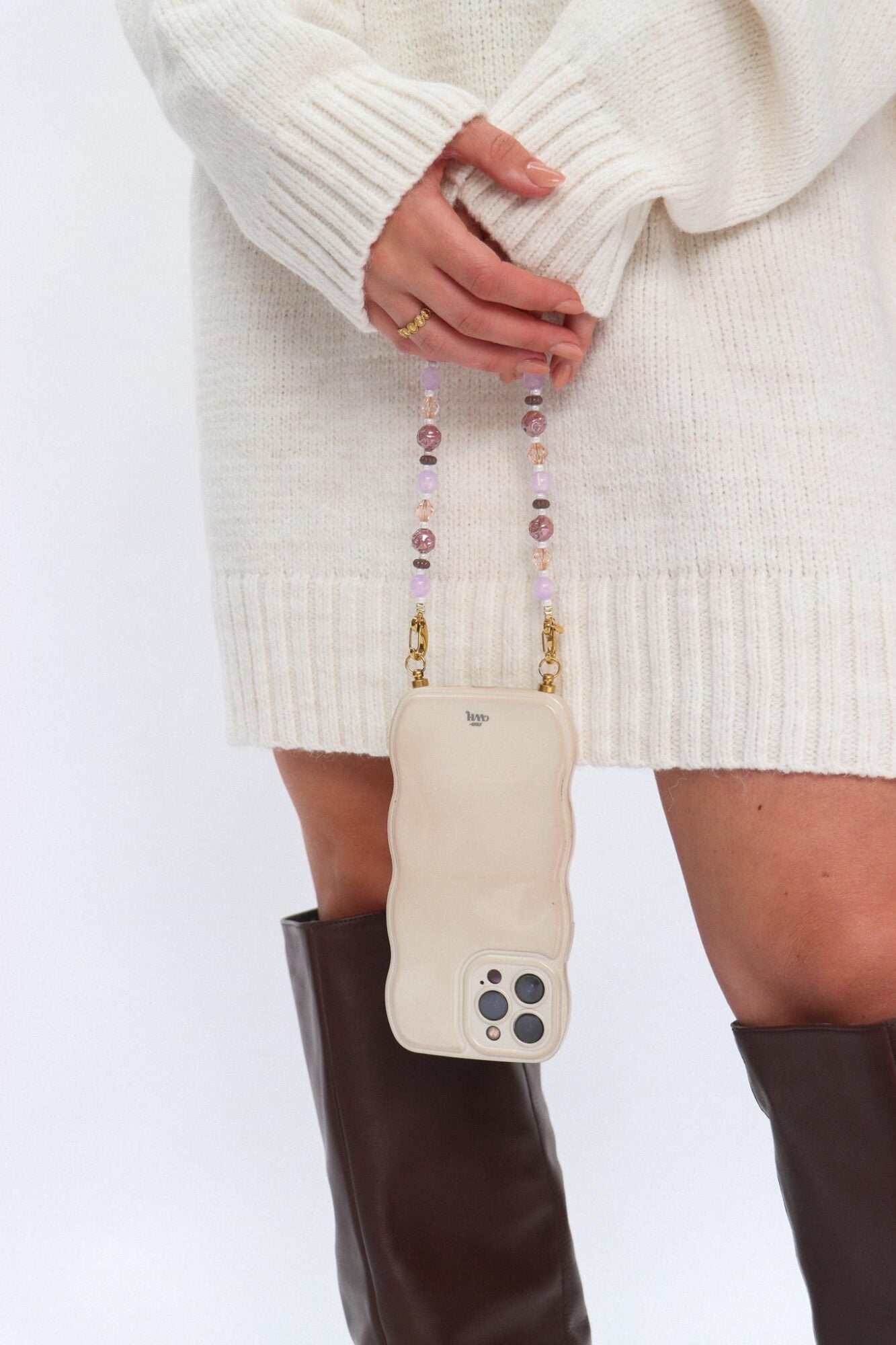 Violet twist phone cord