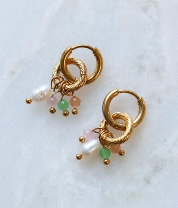 Viva colore hoop gold