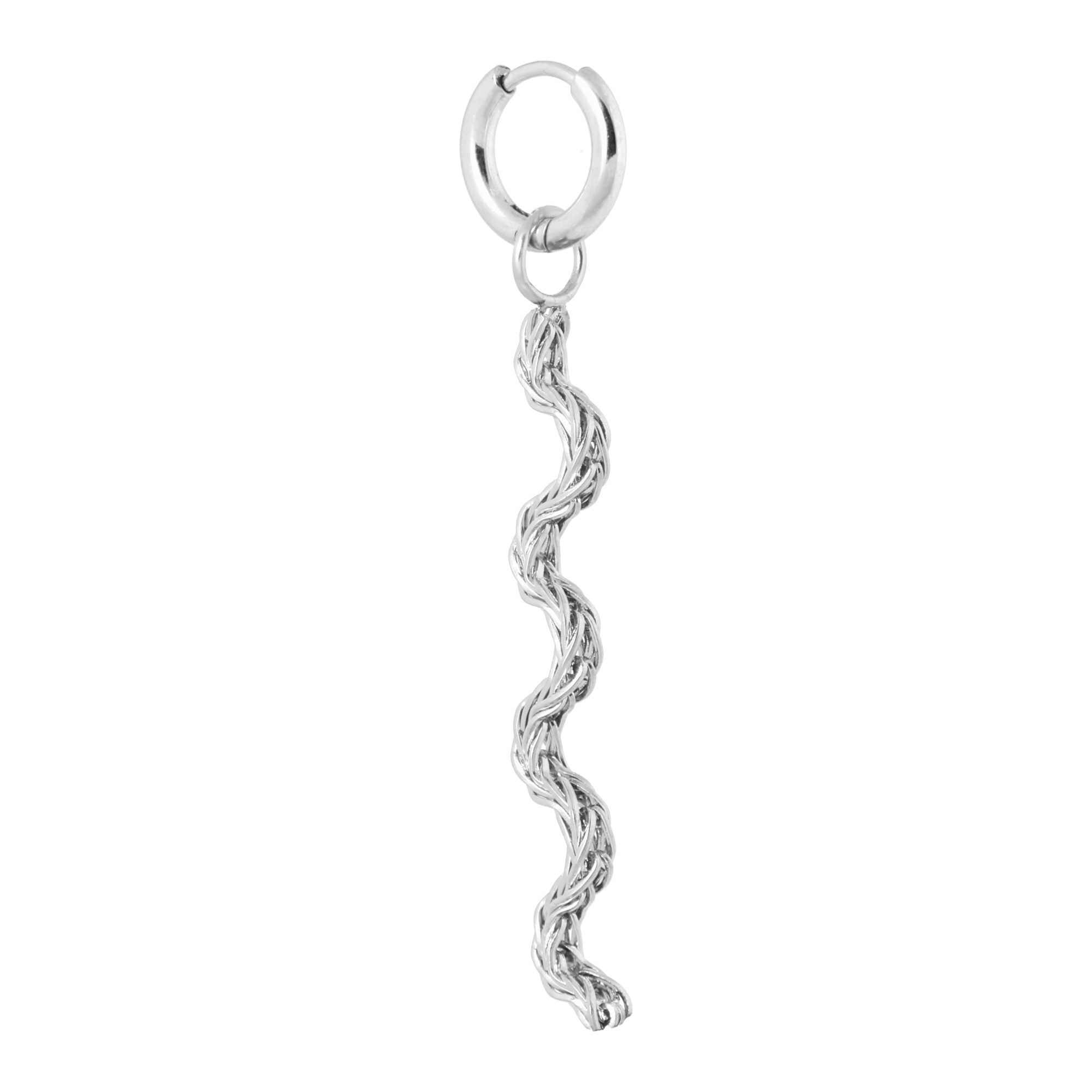 Waves hoop silver