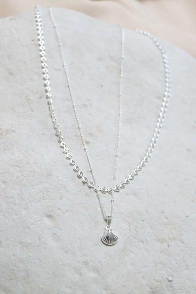 We shell sea necklace silver