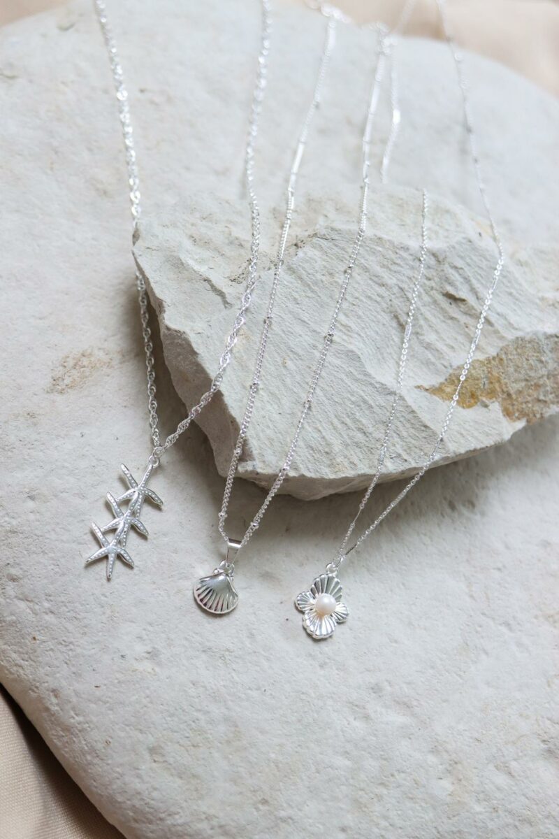 We shell sea necklace silver