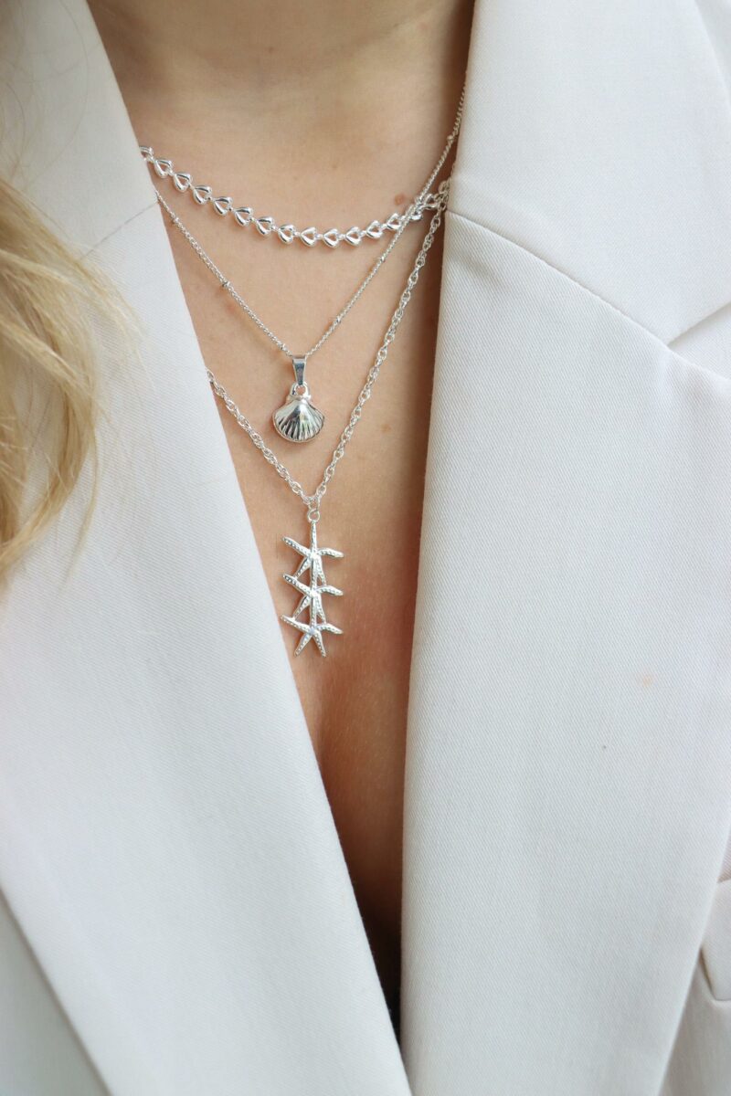 We shell sea necklace silver