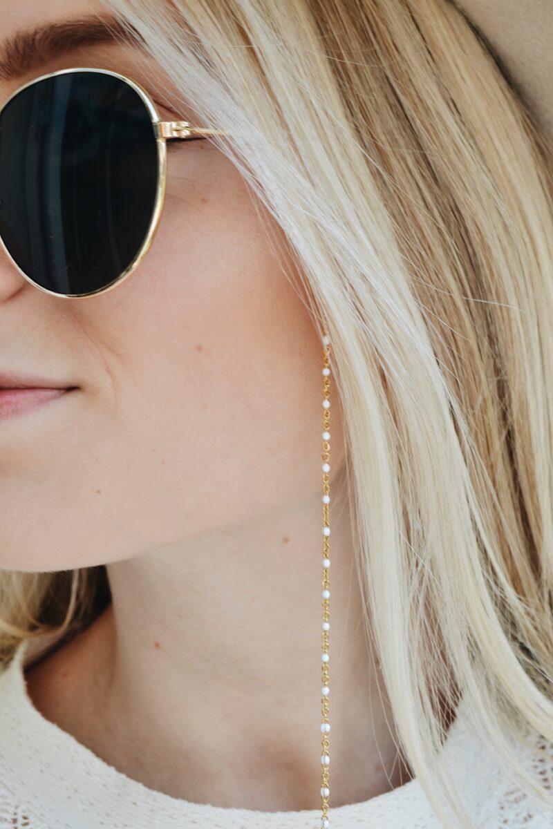 White Dots Sunny Gold