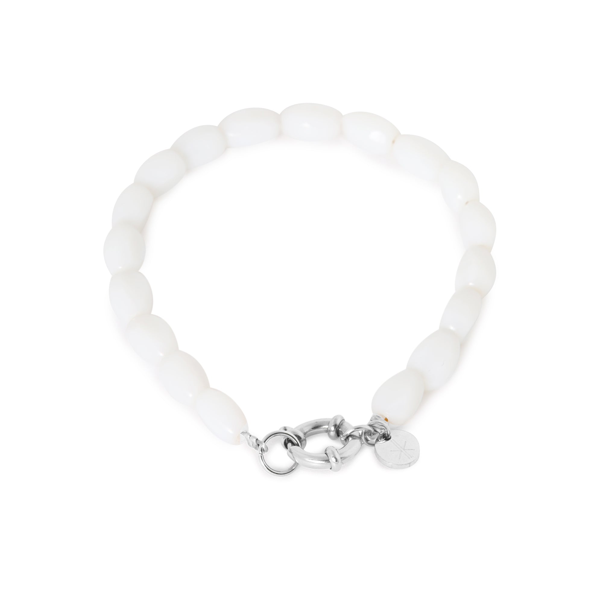 White glow bracelet silver