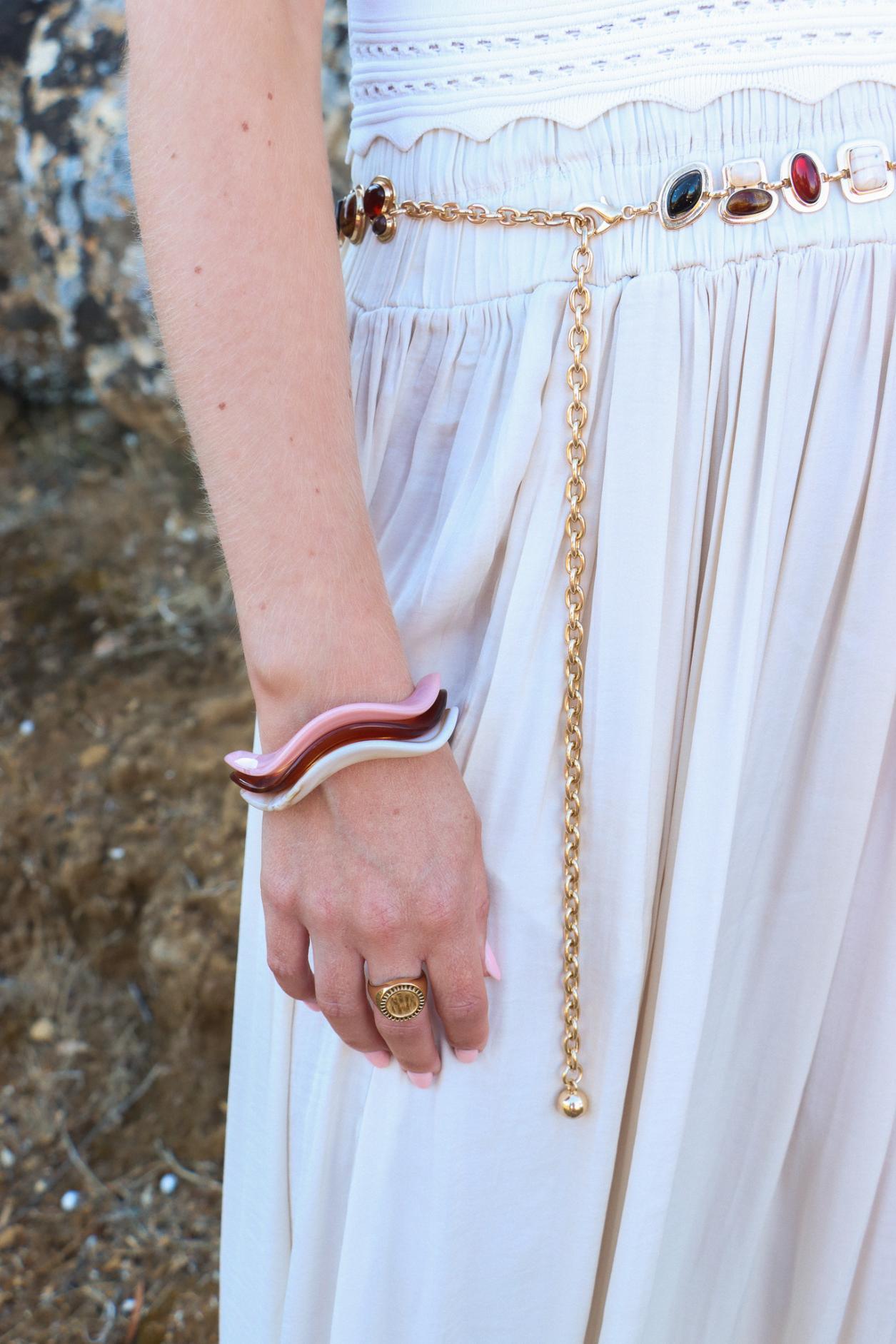 White wave bracelet