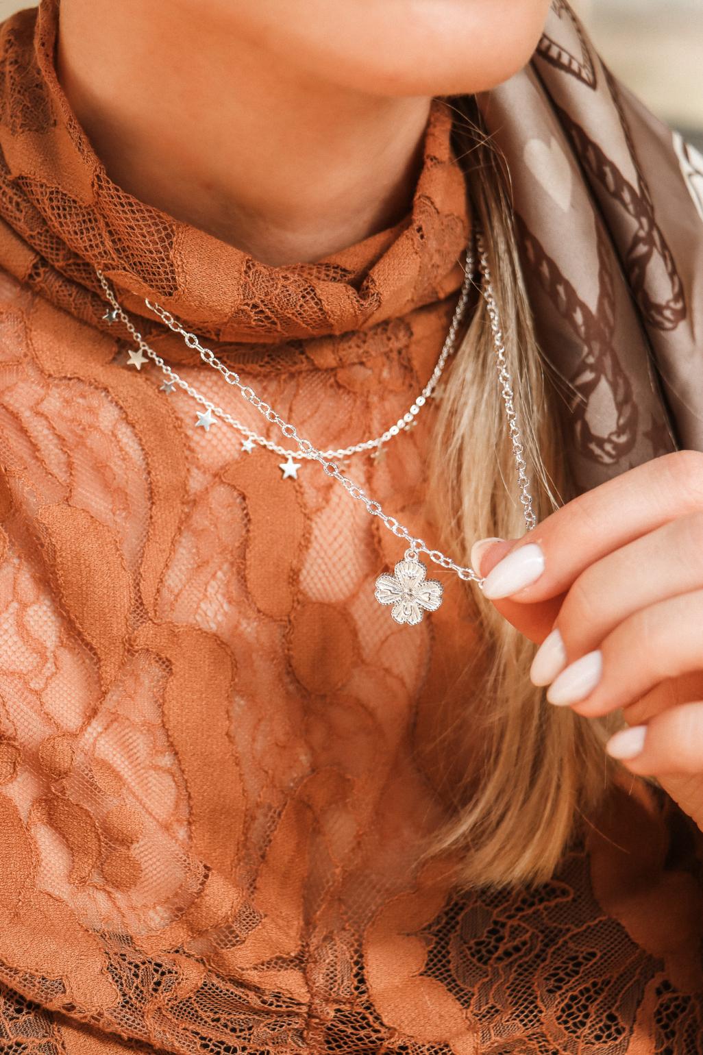 Wish me luck necklace silver