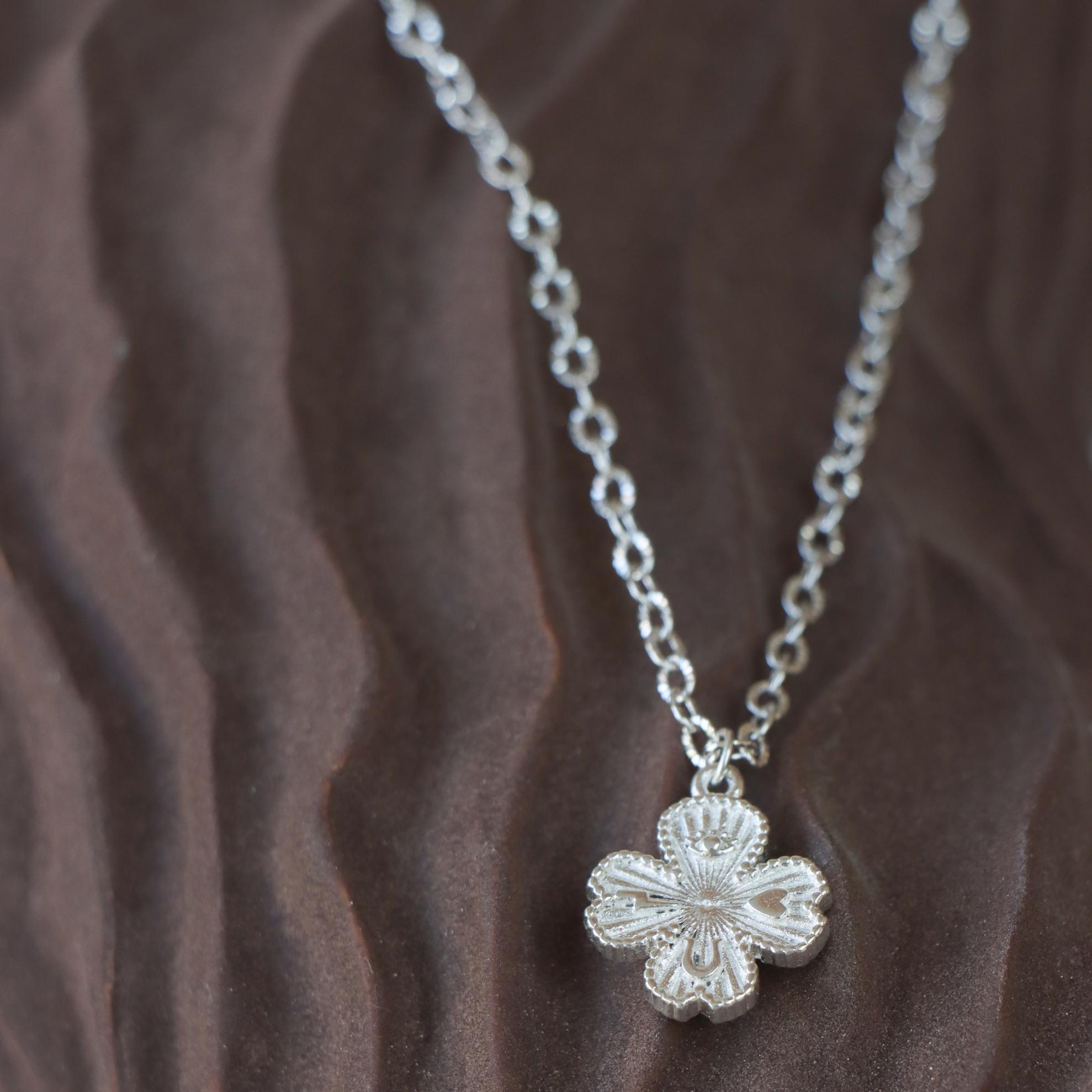 Wish me luck necklace silver