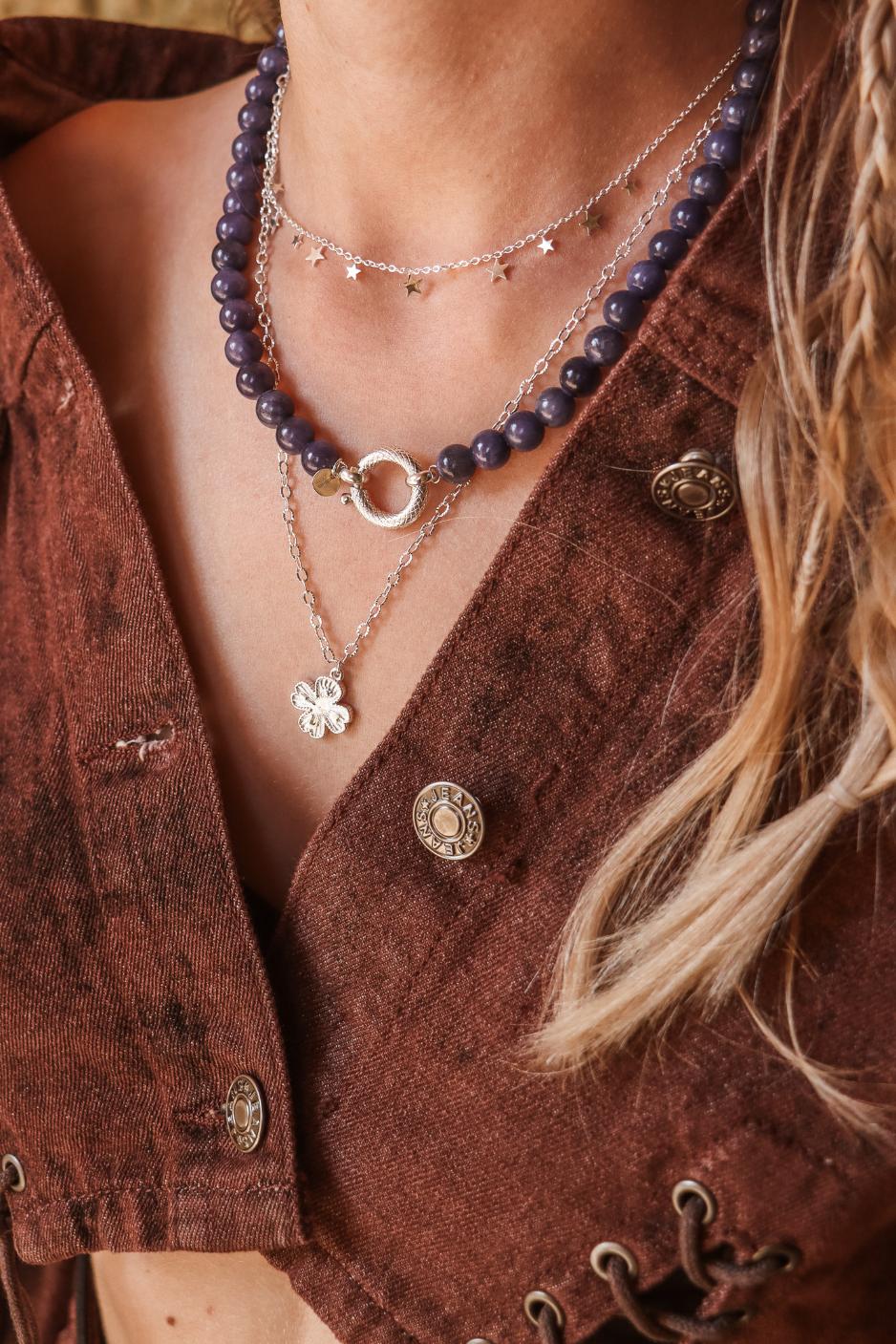 Wish me luck necklace silver