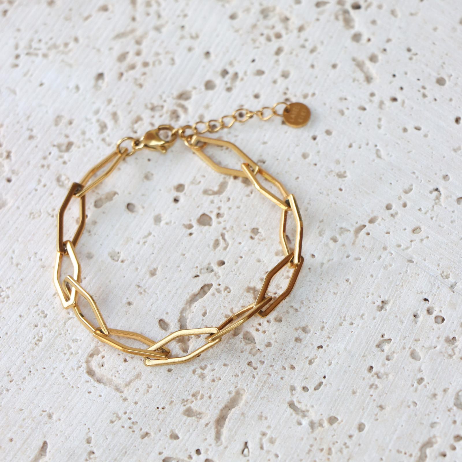 Wobbly bracelet gold