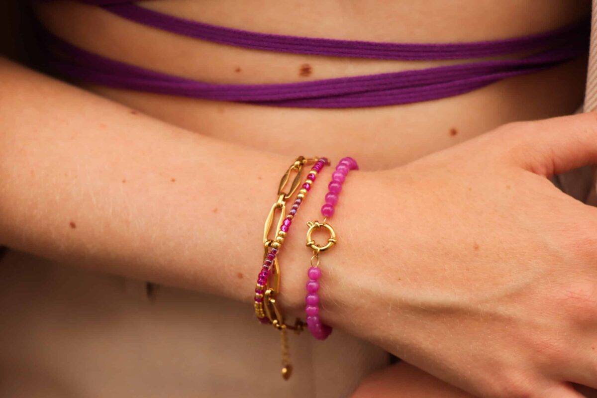 Zipper bracelet gold