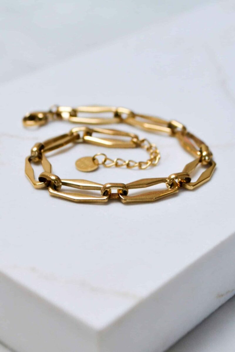 Zipper bracelet gold