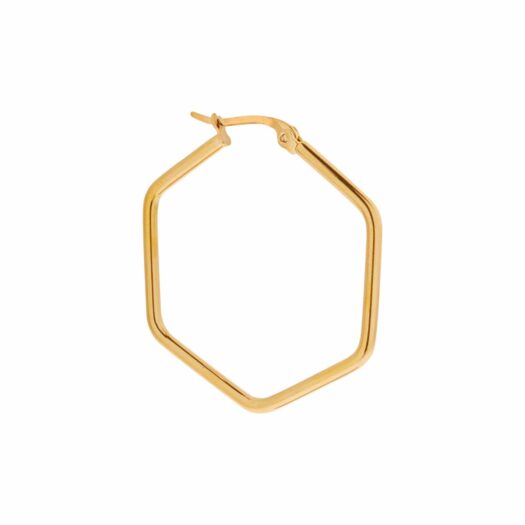 55.1-label-kiki-hoop-earring-oorbel-stainless-steel-goud-large-hexagon