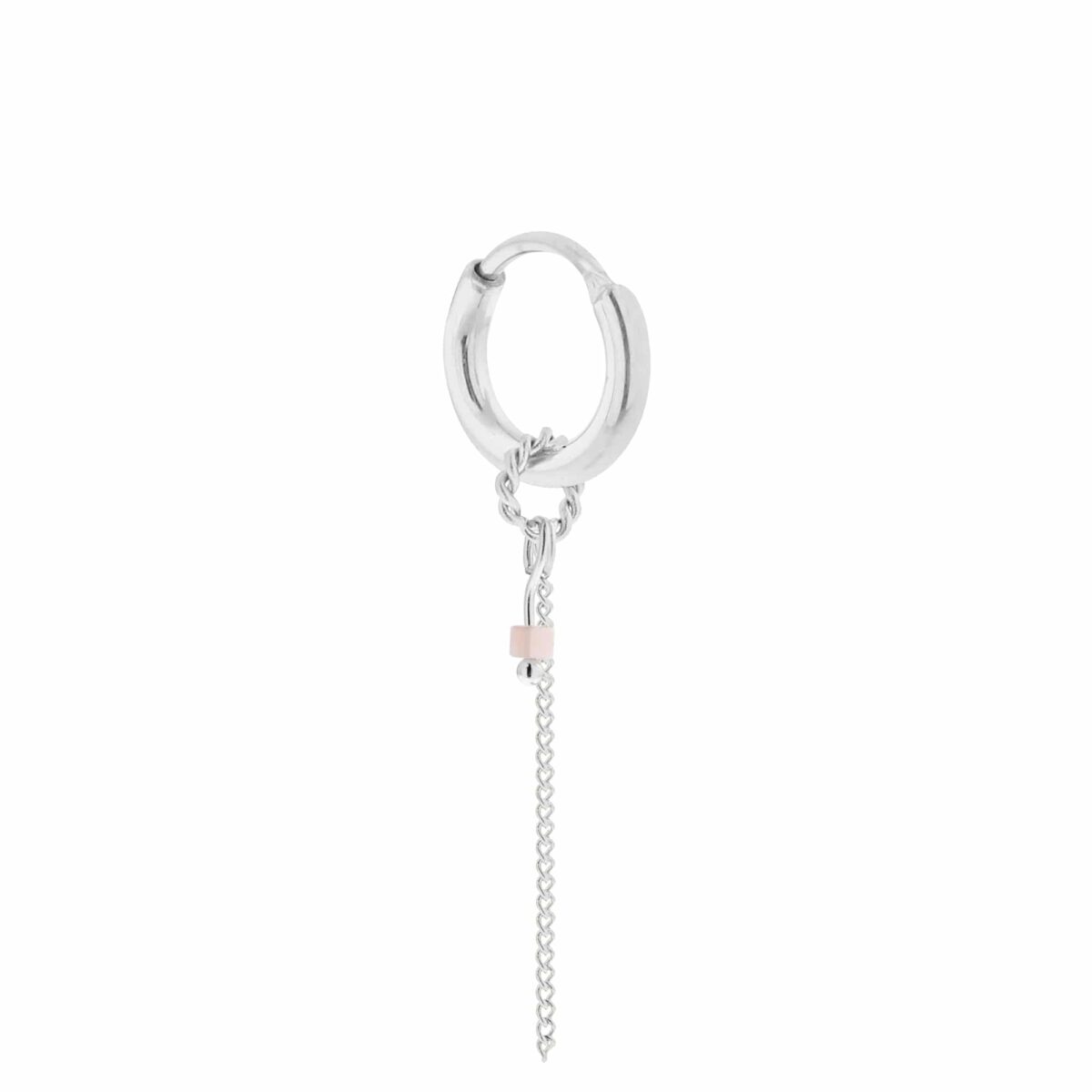 Single chain lila hoop silver