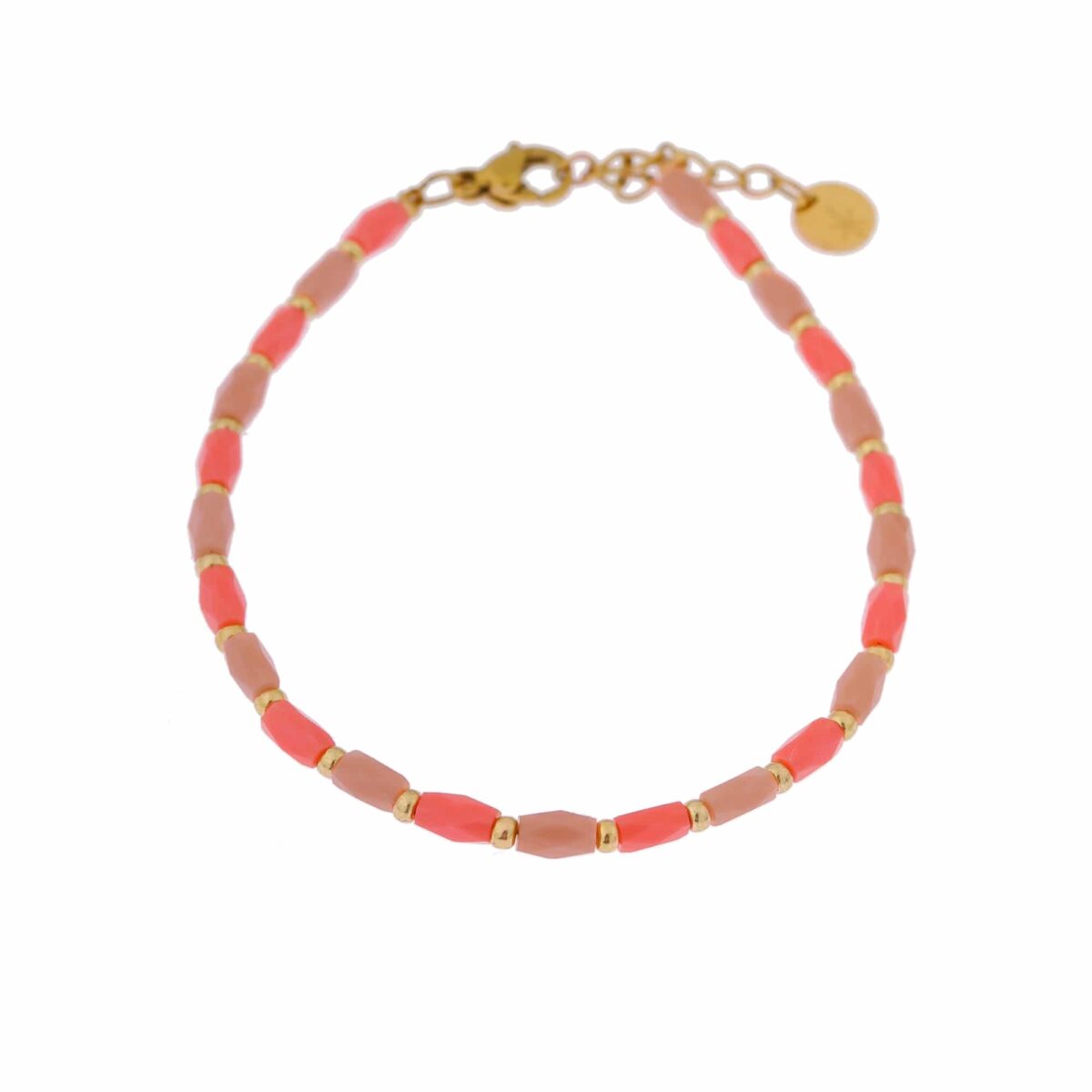 label-kiki-bracelet-armbandje-stainless-steel-roestvrij-staal-terra-gold-goud