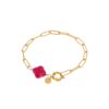 Hold on clover bracelet gold