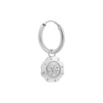 Smiling sun hoop silver