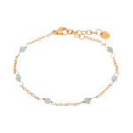 Dottie green bracelet gold