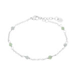Dottie green bracelet silver