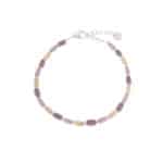 Terra lilac bracelet silver