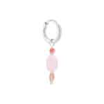 Jellybean hoop silver