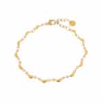Half moon bracelet gold