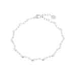 Half moon bracelet silver