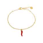 Spicy pepper bracelet gold