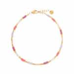 Sweet rainbow anklet gold