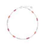 Sweet rainbow anklet silver