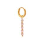 Pink dottie hoop gold
