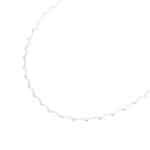Half moon necklace silver