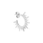 Half sun hoop silver