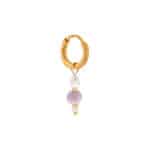 Misty lilac hoop gold