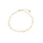Clover row bracelet gold