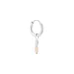 Terra white hoop silver