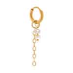 Coastal shine hoop gold