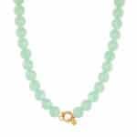 Green juice necklace gold